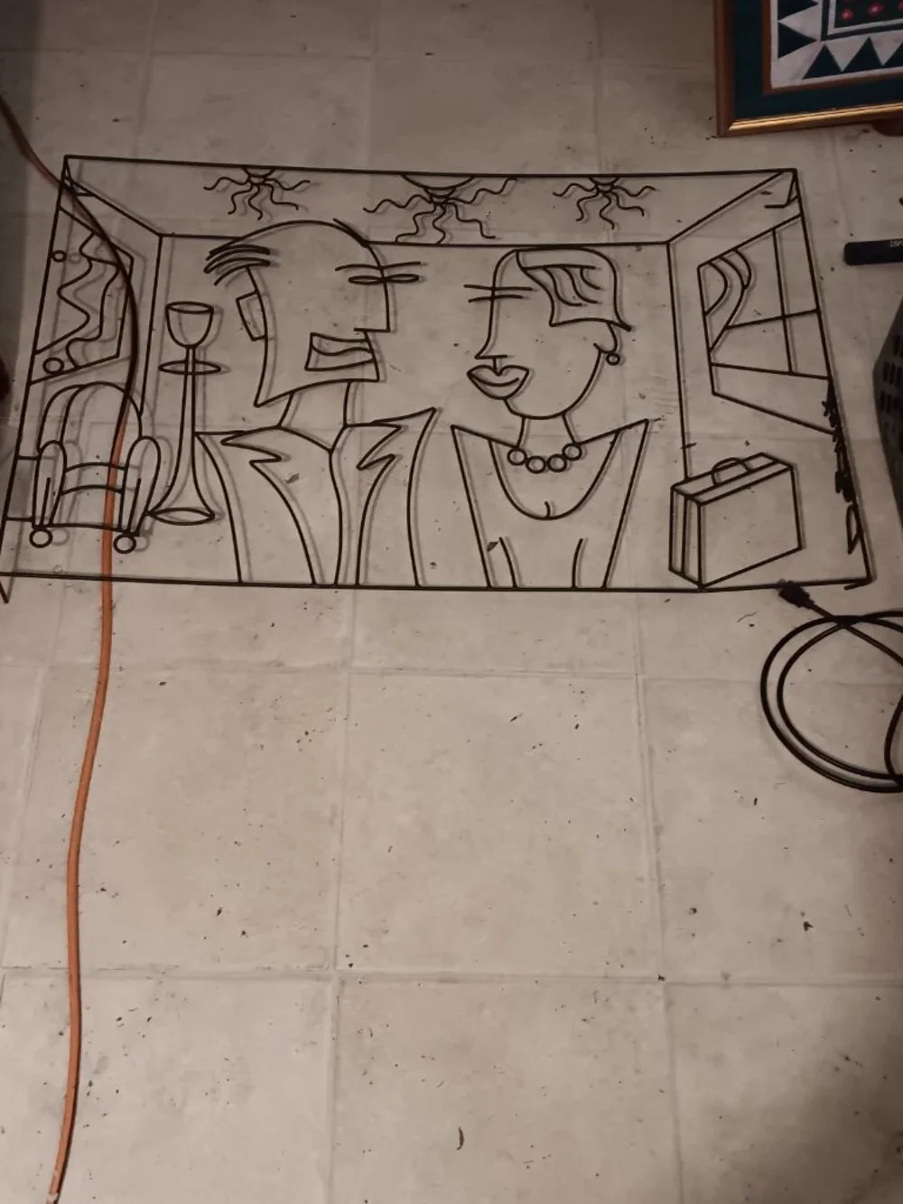 Debusk black wire art